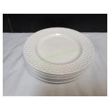 (7) Aynsley Basket Weave Dinner Plates