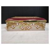 14x10x4 Tin Box w/ Christmas Lights & More