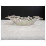 Vtg Indiana Glass Paneled Daisy & Fincut Bowl