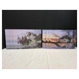(6) 17x12 Metal Fishing Signs