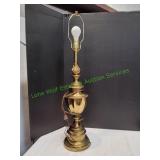 32" Vtg Stiffel Fire Flame Torch Lamp