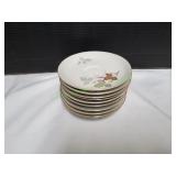 (10) Vtg 6" Krister Germany Saucers