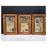 (3) Vtg Wall Art