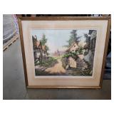 A Hamlet in France Print by Rene Barnaix