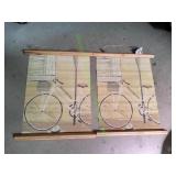Bicycle Live Wild Wall Dï¿½cor, 2pc