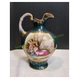 Vtg Royal Vienna Neoclassical Ewer Pitcher
