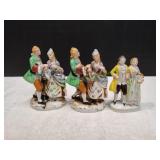 (3) Vtg Occupied Japan Porcelain Figurines