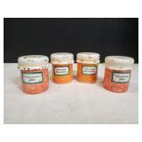 (4) Ceramic Homemade Jam Jars w/ Lids