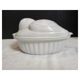 Vtg Scheuurich Keramik Duck Shaped Casserole Dish