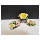 Napoleon Capodimonte Porcelain Flower Sculpture