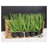 (5) Artificial Onion Grass Bulbs