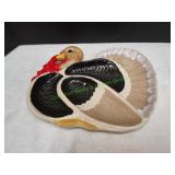 13x10 Vtg Turkey Shaped Serving Platter