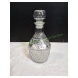 Vtg Crown Royal Glass Decanter