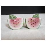 Watermelon Salt & Pepper Shakers