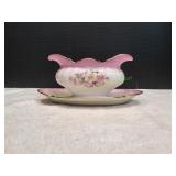 Imperial Germany Hand Decorated Gravy Bowl