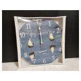 15" Blue Enjoy the Little Things Wall Clock