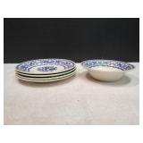 Cavalier Ironstone Blue Onion Dessert Plates&More