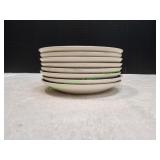 (8) Cavalier Ironstone Blue Onion Saucers