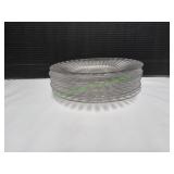 (7) Vtg 7.25" Heisey Narrow Flute & Rib Plates