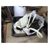 Tote of Grid Panel Hangers & More