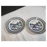 (2) Vtg Decorative Plates