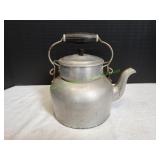 Vtg Aluminum Tea Kettle Double Boiler