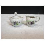 Vtg Japanese Creamer & Sugar Set