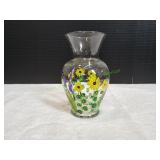 Handpainted Floral Vase