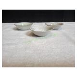 (3) Vtg Dessert Bowls