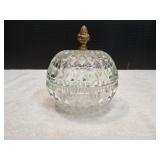 Vtg Indiana Glass Diamond Quilted Covered Dish