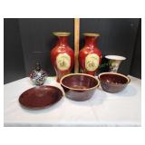 Vtg Vases, Serving Bowls & More Vtg Vases, Serving Bowls & More