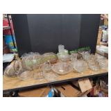 Lot Vtg Clear Glass Serving Bowls, Pitchers&More Lot Vtg Clear Glass Serving Bowls, Pitchers&More