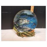 Vtg Decorative Largemouth Bass Plate Vtg Decorative Largemouth Bass Plate