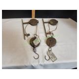 (2) Ragon House Industrial Pulley Wall Art (2) Ragon House Industrial Pulley Wall Art