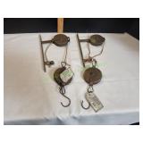 (2) Ragon House Industrial Pulley Wall Art (2) Ragon House Industrial Pulley Wall Art