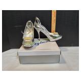 Styluxe High Heels, Silver Envy-08 Style,Sz 8.5 Styluxe High Heels, Silver Envy-08 Style,Sz 8.5