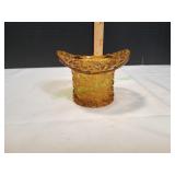 Vtg Amer Glass Daisy & Button Top Hat Vtg Amer Glass Daisy & Button Top Hat