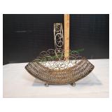 Vtg Metal Fruit Wire Basket Vtg Metal Fruit Wire Basket