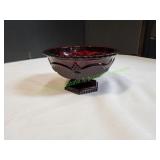 Vtg Avon 1876 Cape Cod Ruby Red Bowl Vtg Avon 1876 Cape Cod Ruby Red Bowl