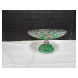 Vtg Centerpiece Pedestal Bowl Vtg Centerpiece Pedestal Bowl