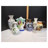 (5) Vtg Vases (5) Vtg Vases