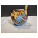 Vtg Mackenzie-Childs Metal Flower Market Vase Vtg Mackenzie-Childs Metal Flower Market Vase