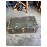 Vtg Military Trunk w/ Insert Tray Vtg Military Trunk w/ Insert Tray