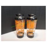 (2)Vtg 6.75" Glass Bartlett Colling Wildlife (2)Vtg 6.75" Glass Bartlett Colling Wildlife