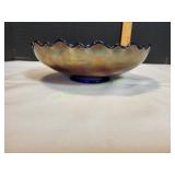 Vtg Fenton Holly Berry Carnival Glass Bowl Vtg Fenton Holly Berry Carnival Glass Bowl