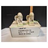 (2) 5.5" Cherub Reading a Book Garden Figurines (2) 5.5" Cherub Reading a Book Garden Figurines
