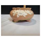 Vtg Weller Pottery Cameo Footed Planter Vtg Weller Pottery Cameo Footed Planter