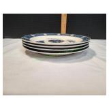 (4) Vtg Blue Royal Harmony House Plates (4) Vtg Blue Royal Harmony House Plates
