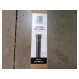 Umbra Cappa Set of 2 36-72" Rods, Black Umbra Cappa Set of 2 36-72" Rods, Black