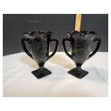 (2) Vtg L.E. Smith Dance of the Nudes Vase (2) Vtg L.E. Smith Dance of the Nudes Vase
